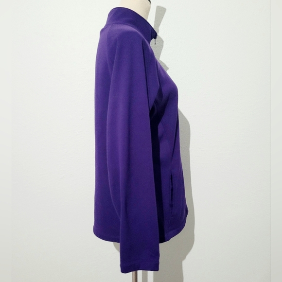 Under Armour ColdGear 1/2 Zip Women’s Large Mock Neck Purple Training Top Jacket - Picture 3 of 14